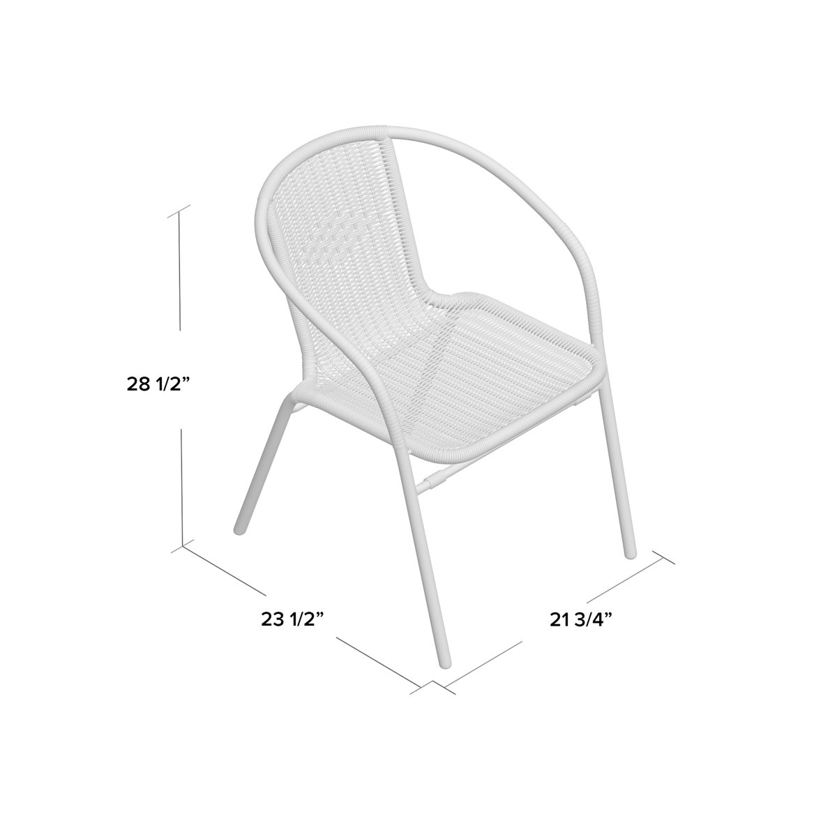 Three Posts™ Abrahamic Stacking Patio Dining Chair & Reviews Wayfair